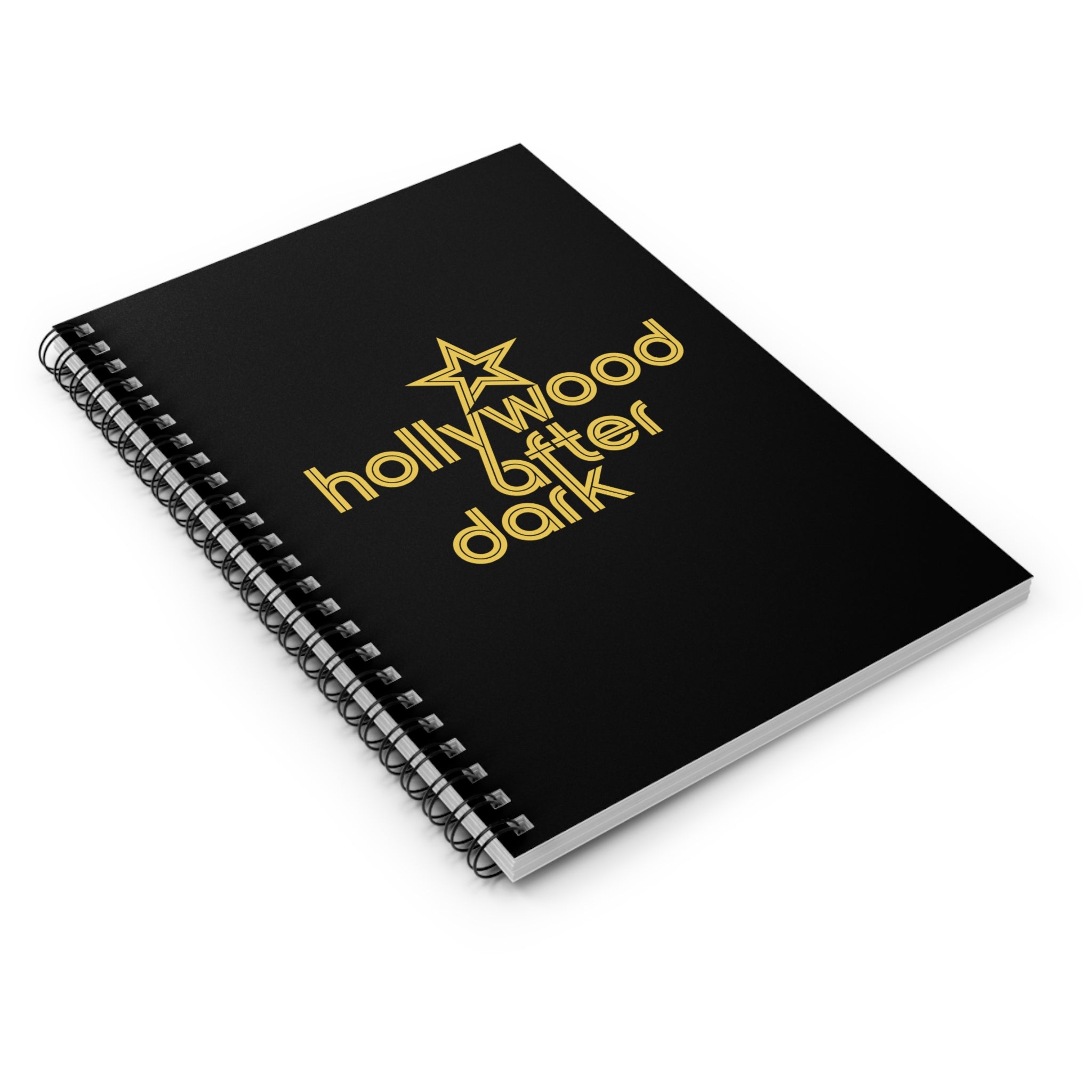 Hollywood After Dark Spiral Notebook - Perfect for Writers, Gift for Students, Movie Lovers, Night Owls, Journaling, School Supplies
