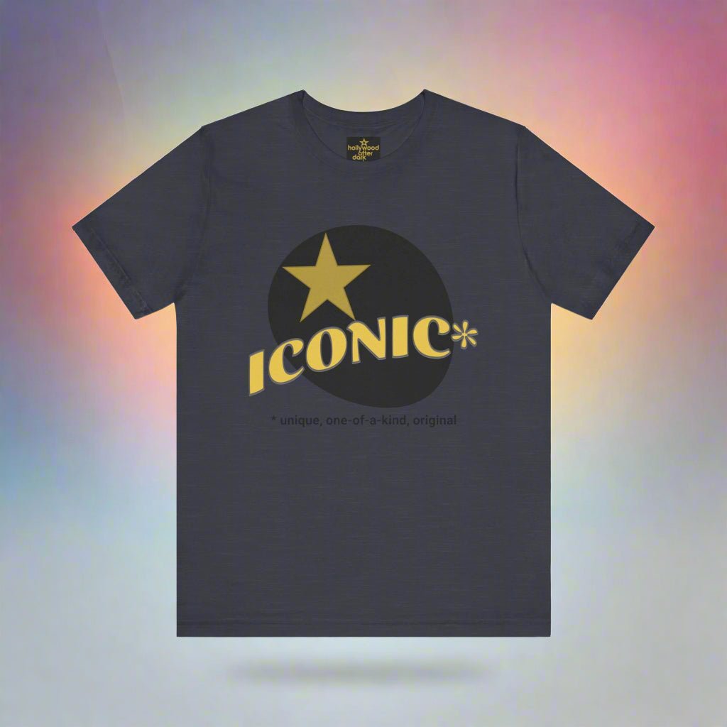 Iconic Star Unisex Jersey Tee - Casual Wear, Graphic T-Shirt, Trendy Apparel, Gift for Fans, Everyday Comfort - Hollywood After Dark/Star Box