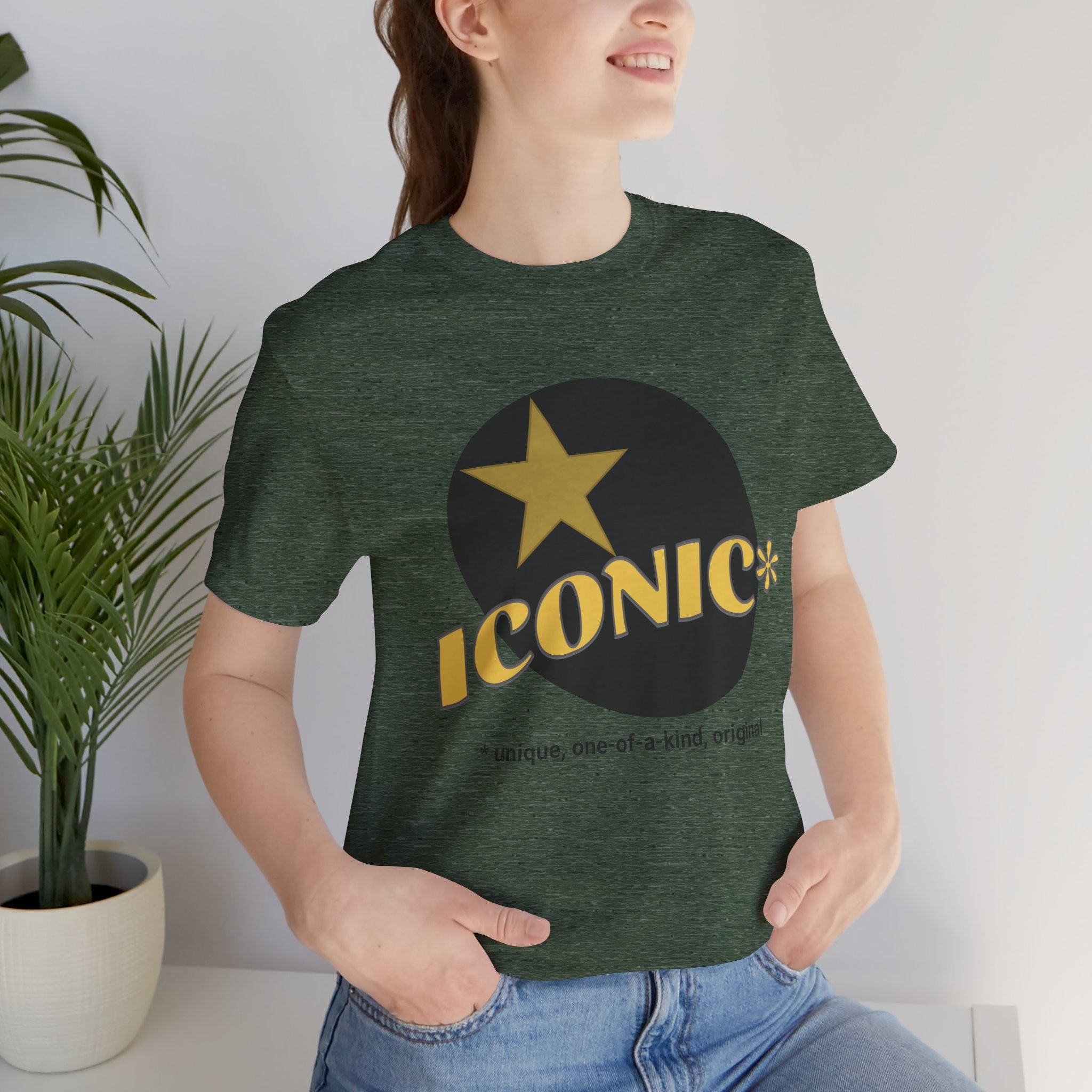 Iconic Star Unisex Jersey Tee - Casual Wear, Graphic T-Shirt, Trendy Apparel, Gift for Fans, Everyday Comfort - Hollywood After Dark/Star Box