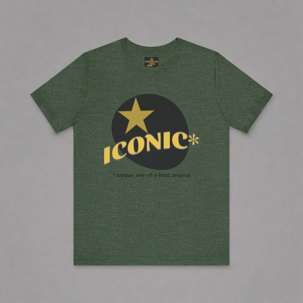 Iconic Star Unisex Jersey Tee - Casual Wear, Graphic T-Shirt, Trendy Apparel, Gift for Fans, Everyday Comfort - Hollywood After Dark/Star Box
