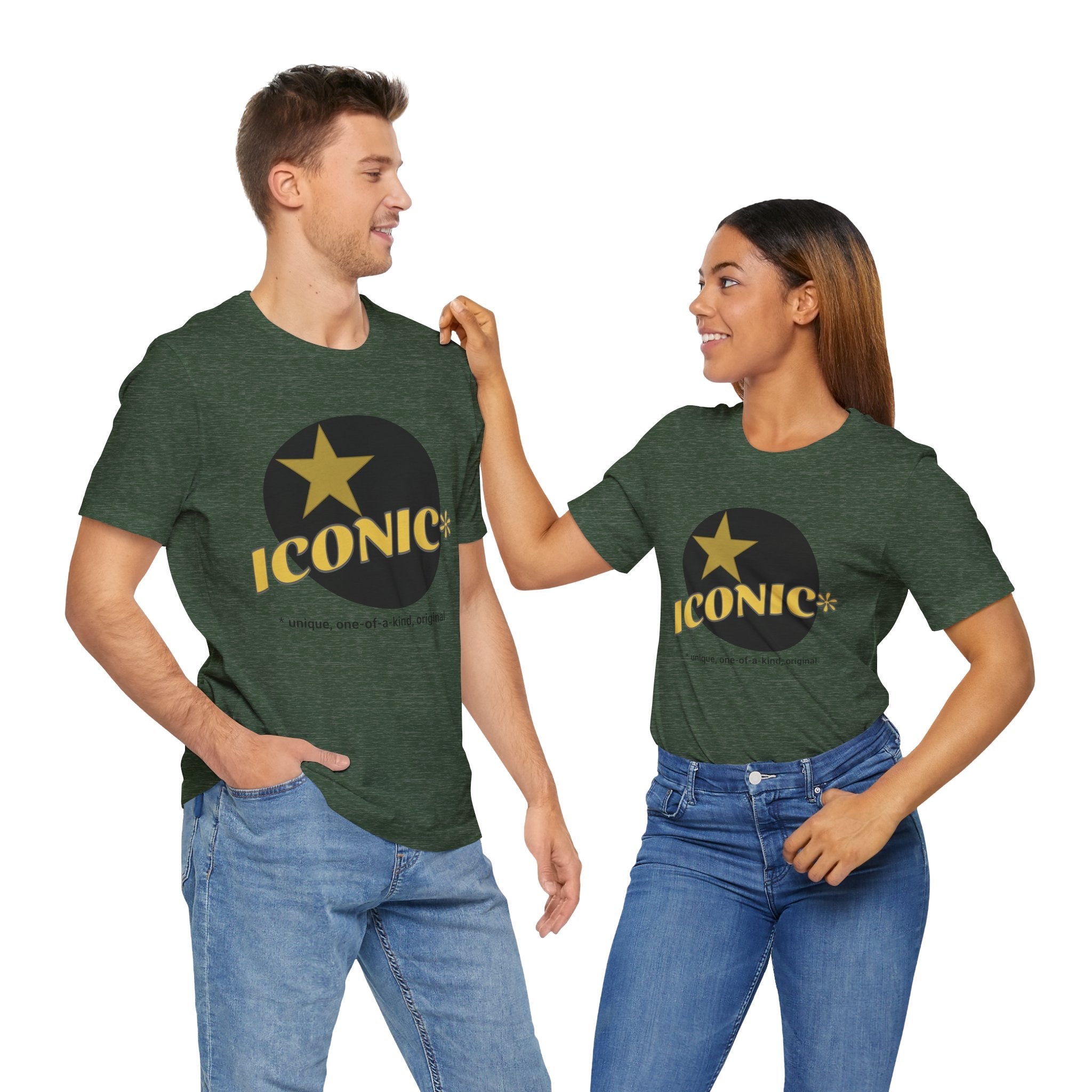 Iconic Star Unisex Jersey Tee - Casual Wear, Graphic T-Shirt, Trendy Apparel, Gift for Fans, Everyday Comfort - Hollywood After Dark/Star Box